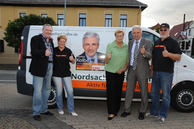 Heinz Bieniek, Diana Mller, Jutta Faak, Manfred Kolbe und Roland Kirsten in Delitzsch