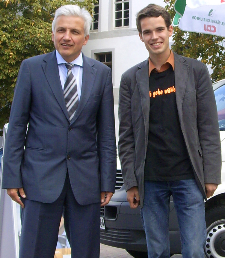 Tim Hofmann mit Manfred Kolbe MdB