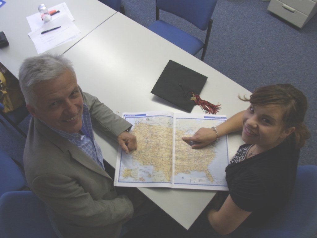 Manfred Kolbe im Erfahrungsgesprch mit Annett Stephan.