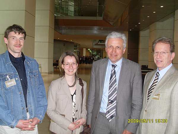 v.l.n.r.: Michael Borisch, Claudia Groert, Manfred Kolbe MdB und Reiner Heun