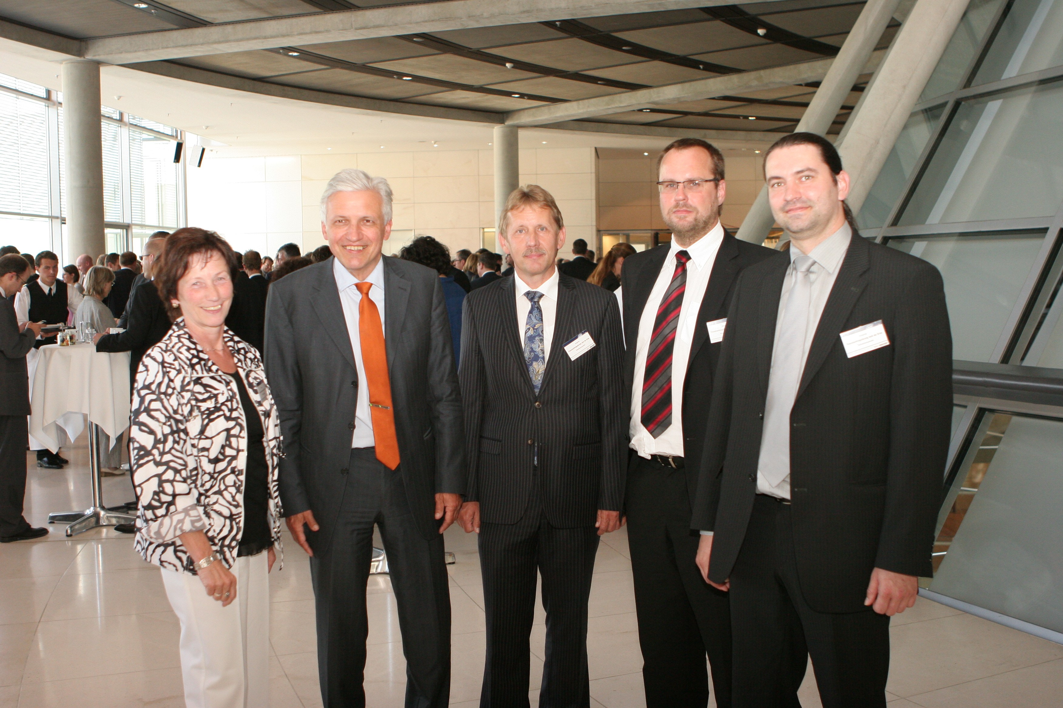 V.l.n.r.: Heidrun Naumann, Manfred Kolbe, Wolfgang Schuster, Alexander Schur, Frank Hesse (Foto: Markus Hammes) 